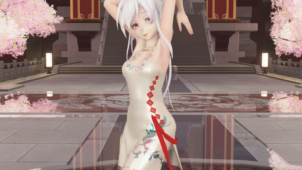 【MMD/弱音/girls】丝滑旗袍弱音